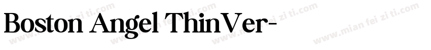 Boston Angel ThinVer字体转换